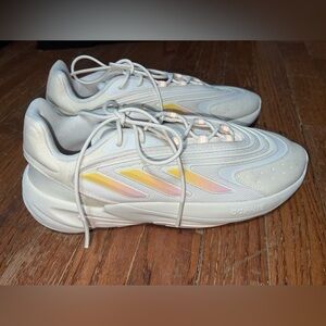 Women’s Adidas shoes size 10 white/cream, pink and orange